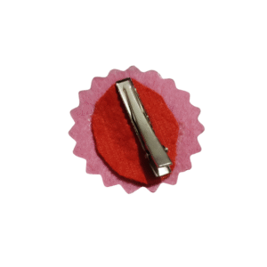 گیره مو کلاهی صورتی